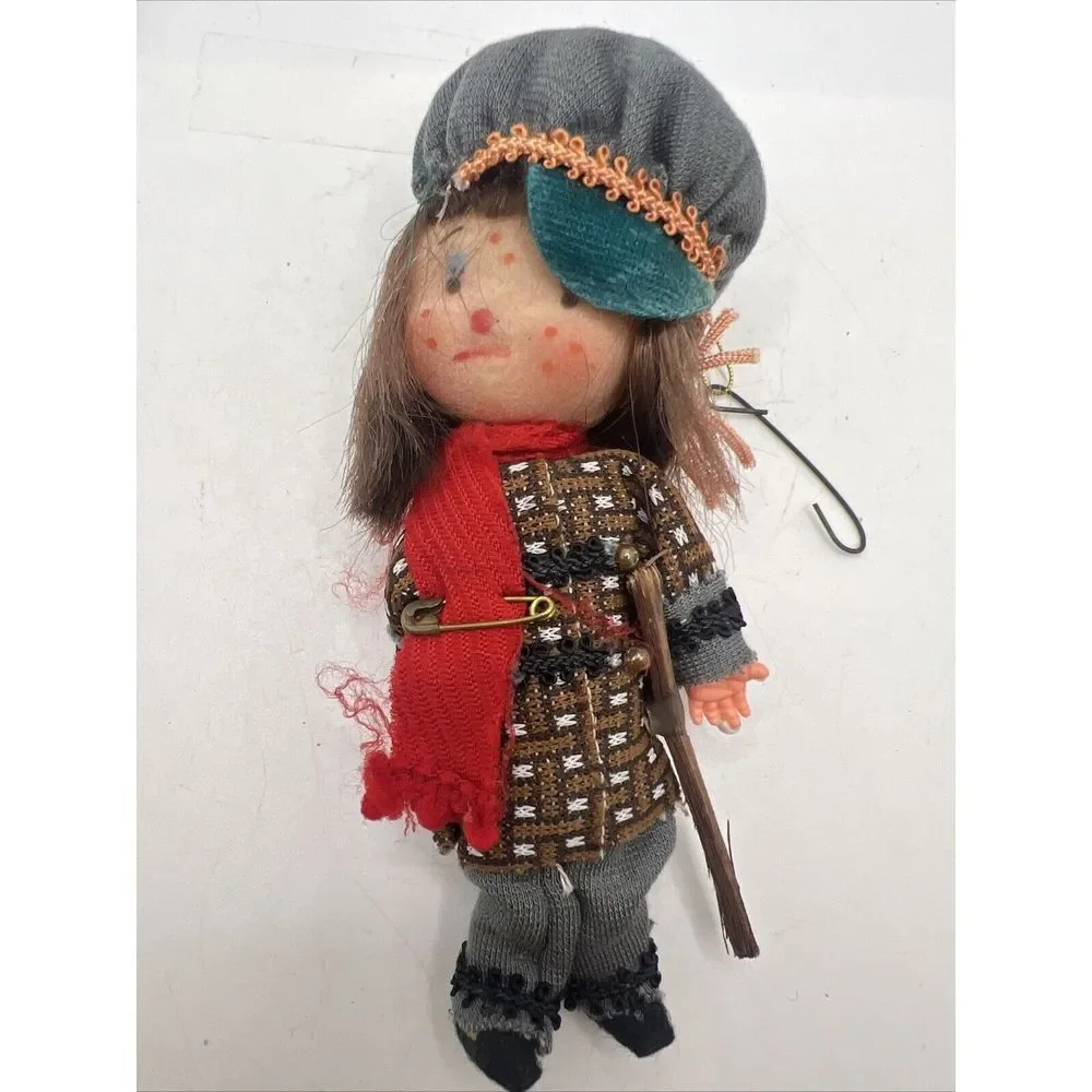 Vintage Kurt S Adler Fabric Felt Flocked Ornament‎